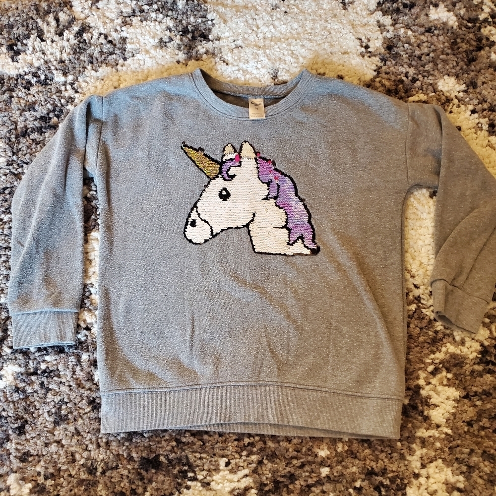 Girls Osh Kosh Unicorn Sequin Sweater